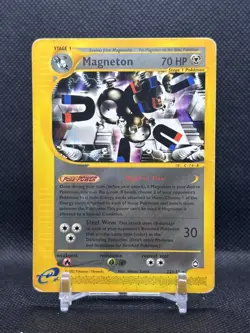 Magneton 22/147 Aquapolis Non-Holo Rare Pokemon Card TCG 2002 WoTC E-reader - Image 1