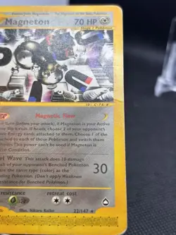 Magneton 22/147 Aquapolis Non-Holo Rare Pokemon Card TCG 2002 WoTC E-reader - Image 4