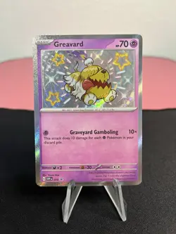 Greavard #070 Pokemon Scarlet & Violet Black Star Promo Card Shiny Rare Holo NM - Image 1