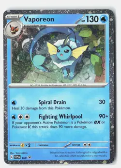 Vaporeon - (Cosmos Holo) Promo Holo SV: Scarlet & Violet Promo Cards 168 LP - Image 1