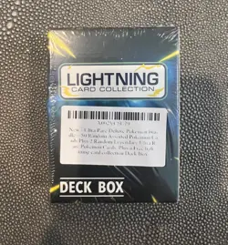 Pokemon Lightning Card Collection 50 Deck Box Ultra Rare - 2 Legendary Cards - Image 1