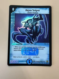 Aqua Sniper DUEL MASTERS ORIGINAL Water Type CCG HOLO Super Rare CARD NM/EX - Image 4
