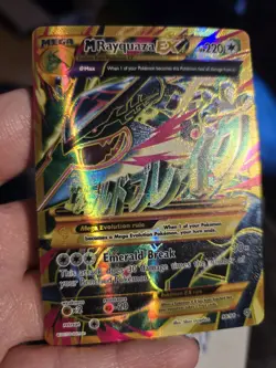 Pokemon TCG M Rayquaza EX Shiny Full Art Holo Card XY-Ancient Origins 98/98 - Image 1