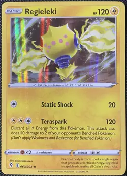 Regieleki 060/203 SWSH07: Evolving Skies Holo - Pokemon Card - Image 1