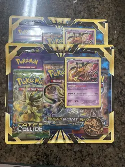 Pokemon TCG: GIRATINA 3 PACK BLISTER XY BOOSTER PACKS - SEALED - XY184 - Image 1