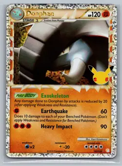 Donphan (Prime) Celebrations: Classic Collection #107/123 Holo Pokemon Card - Image 1