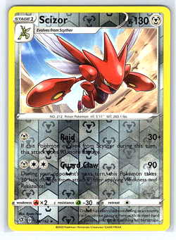 Scizor [Reverse Holo] 128/192 Rebel Clash NM or LP Pokemon Card - Image 1