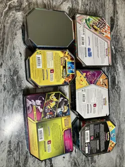 Pokemon Tins, Lot of 6, Empty with No Cards - Image 2