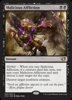 Malicious Affliction - Light Play MTG Commander 2014 Edition - Image 1