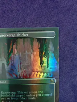 MTG Razorverge Thicket (Borderless) Phyrexia: All Will Be One Foil - Image 2