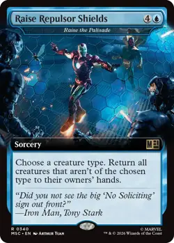 x1 Raise Repulsor Shields - Raise the Palisade - Extended Art R MTG Commander: M - Image 1