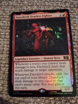 Daredevil, Fearless Fighter Foil Marvel Super Heroes Mtg Nm 0685 - Image 1