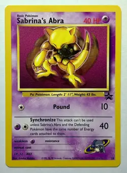 Sabrina's Abra Black Star Promo 19 Non-Holo Rare Vintage Raw - Pokemon TCG - Image 1