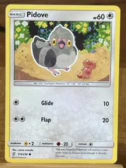 Pokemon TCG Pidove 174/236 Unified Minds Common - Image 1
