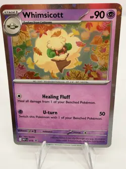 Pokemon TCG - WHIMSICOTT 019 PROMO BLACK STAR COSMOS HOLOFOIL NM, FAST SHIPPING - Image 1