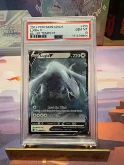Pokemon Lugia V Silver Tempest Sword & Shield 2022 138/195 PSA 10 - Image 1