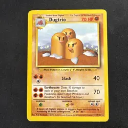 Dugtrio 019/102 Base Set Regular Pokemon - Image 1