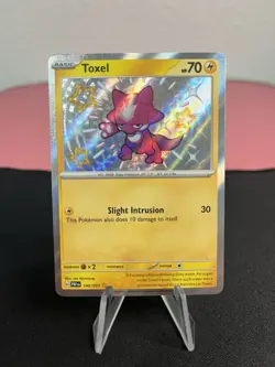 Toxel 140/091 Pokemon SV: Paldean Fates Shiny Rare Holo - MINT - Image 1