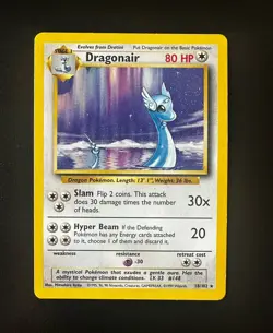 Pokemon Dragonair 18/62 Fossil Rare Vintage WOTC LP NM - Image 1