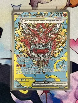 Pokemon Hearthflame Mask Ogerpon ex 148/131 Sv: Prismatic Evolutions Holo - Image 1