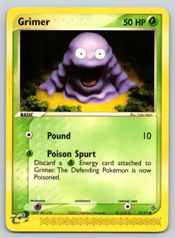 GRIMER 57/97 C DRAGON POKEMON LP MORII - Image 1