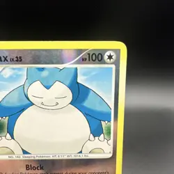 Pokemon Snorlax 37/130 Diamond and Pearl Rare Reverse Holo Basic 100 HP Eng - Image 3