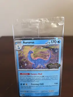 Aurorus 024/088 Cosmo Holo Pokemon Perfect Order Stamped Promo SEALED Barnes - Image 2