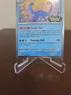 Aurorus 024/088 Cosmo Holo Pokemon Perfect Order Stamped Promo SEALED Barnes - Image 3