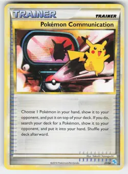 Pokemon Communication (#27) 27/30 HGSS Trainer Kit: Gyarados & Raichu Pokemon LP - Image 1