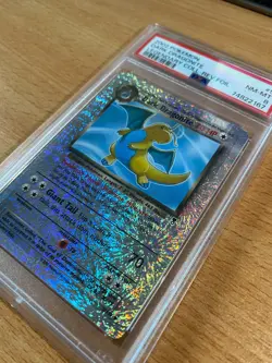 2002 Pokemon Legendary Collection Dark Dragonite Reverse Holo #5 PSA 8 - Image 2