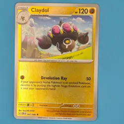 CLAYDOL 047/086 UNCOMMON ME04: CHAOS RISING POKEMON REVERSE HOLO NM/M - Image 1