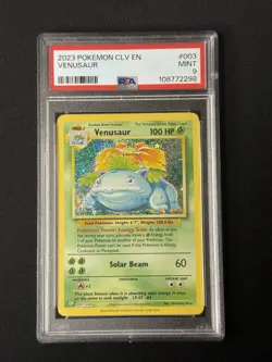 2023 PSA 9 Venusaur #003 Pokemon TCG Classic : Venusaur Deck - Image 1
