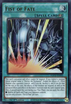 Yu-Gi-Oh! Fist of Fate 1st Ed. EG01-EN003 Ultra Rare NM/LP x1 - Image 1