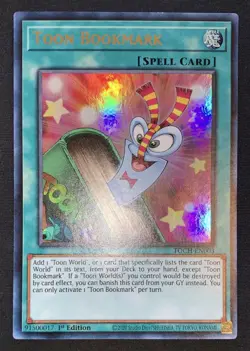 Yugioh Toon Bookmark TOCH-EN003 Ultra Rare 1st Ed NM/VLP w/Tracking - Image 3