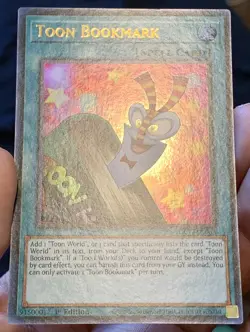 Yugioh Toon Bookmark TOCH-EN003 Ultra Rare 1st Ed NM/VLP w/Tracking - Image 5