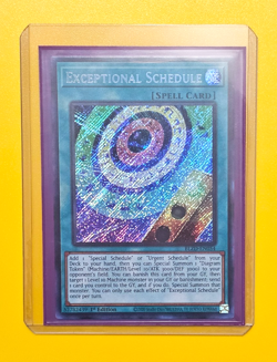 Yugioh Exceptional Schedule BLZD-EN054 Secret Rare 1st Edition NM. Top Loaded. - Image 3