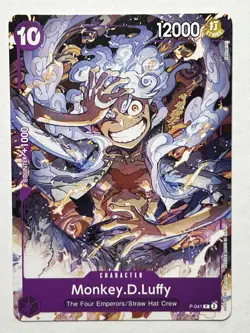Monkey.D.Luffy P-041 One Piece TCG Card Game English Purple Promo (041) - Image 1