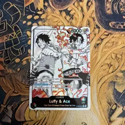 One Piece TCG Starter Deck EX: Luffy & Ace ST30-001 Alternate Art Leader NM - Image 1