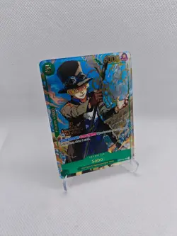 One Piece Sabo 3rd Anniversary Stamped WINNER Gold Promo English OP09-027 NM - Image 1