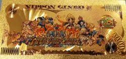 RARE Portgas D. Ace One Piece Anime 24K Gold Flake Berry Dollar USA SELLER - Image 4