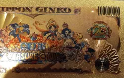 RARE Portgas D. Ace One Piece Anime 24K Gold Flake Berry Dollar USA SELLER - Image 5