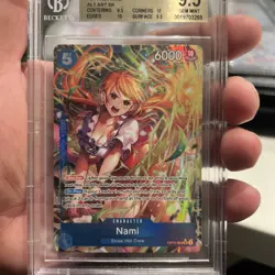 Nami Alternate Art Foil OP11-054 A Fist of Divine Speed Super Rare Bgs 9.5 2-10s - Image 5