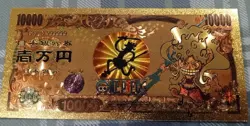 RARE GEAR 5 Luffy One Piece Anime 24K Gold Flake Berry Dollar USA SELLER - Image 1