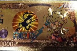 RARE GEAR 5 Luffy One Piece Anime 24K Gold Flake Berry Dollar USA SELLER - Image 2