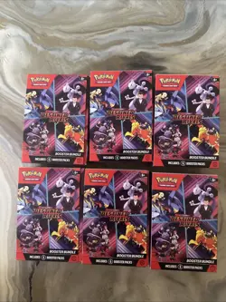 **EMPTY** LOT OF 6 - POKEMON TCG - DESTINED RIVALS BOOSTER BUNDLE. **EMPTY!** - Image 1