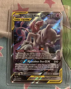 Pokemon TCG Mewtwo & Mew GX SM191 Sm Holo - Image 1