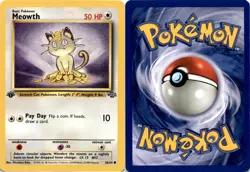 1999 Pokemon, Jungle, #56/64 Meowth, 1st Edition, Common - Image 1