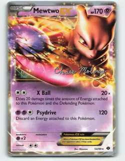 2012 Pokemon, Next Destinies, #54/99 Mewtwo EX, 2012 World Championships CM - Image 1