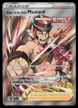 Single Strike Style Mustard TG28/TG30 Ultra Rare Pokemon Brilliant Stars NM - Image 1