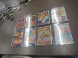 Charizard Lot Of 8 Pokemon Nintendo Sleeved Sent With Care - Image 2